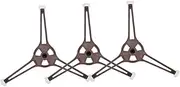 Hoement 3pcs Microwave Turntable Support Base Triple Arm Roller Ring for Stable Rotation Height Replacement for Oven Glass Plate Enhances Cooking Efficiency