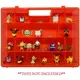 [9美國直購] Life Made Better,可動公仔玩具攜帶收納盒 Red Heavy-Duty Protective Action Figure Toy Carrying Storage Case, Compatible with Pokemon, not Made by Pokemon