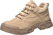 [ZHENSI] Men's Winter Safety Shoes Steel Toe Cap Work Boots Lightweight Warm Industry Ankle Boots Non-Slip Construction Sneaker