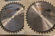 2x Black & Decker - 40 Carbide Tooth Piranha Circular Saw Blade 7-1/4" Diameter