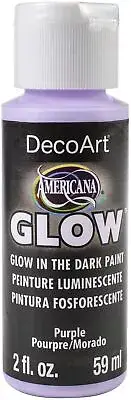 Americana Glow In The Dark Paint 2oz-Purple