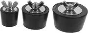 3Pcs Pool Plugs Durable Rubber Plugs for Inground Above Ground Pools Prevents Freezing Easy Installation for Pool Strainer Replacement