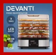 Devanti 7 Trays Food Dehydrator Fruit / Beef Jerky / any food - HEALTHY EATING