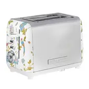 Laura Ashley Elvenden 2 Slice Toaster - White/Silver