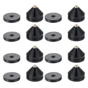 8 Set Speaker Stand Feet Foot Pad Aluminium Alloy Metal Spikes Cone Floor4879