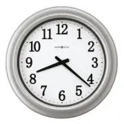 Howard Miller Stratton Outdoor Wall Clock 18"X18" Modern Metal Round Silver