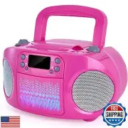 hPlay GC09 Kids Boombox, Top Loading CD Player, Bluetooth connectivity for Sm
