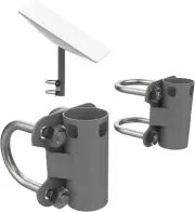 Antenna Mast Pipe Bracket, U Bracket Mount for Starlink V2 Rectangular Dish, Out