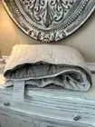 West Elm Quilted Sofa Overlay 84”x32” Elm NWT OPEN BOX
