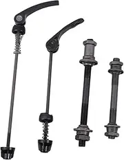 Happyyami Quick Release Bike Skewers Set of 4 Hollow Shafts Bike Parts Easy Wheel Mounting Metal