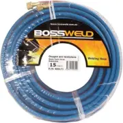 Bossweld Oxygen/Acetylene Twin Hose Assembly, 15 Meter