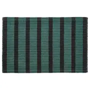 VÄGSKYLT door mat, blue-green/black, 60x90 cm