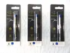 3 PARKER QUINK FLOW FINE BLUE Ballpoint Pen Refills - SEALED - New