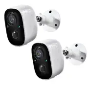 Security Cameras Wireless Outdoor 2-Way Talk Battery Powered Wi-Fi Cameras fo...
