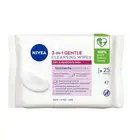 NIVEA Gentle Cleansing Facial Wipes 25pcs For Sensitive Skin & Eyes