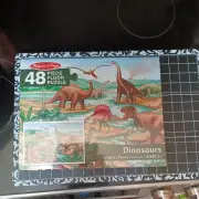 Melissa & Doug Dinosaurs Floor Puzzle 48 T-rex Party Brontosaurus Pterodactyl