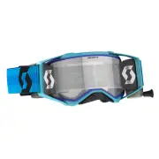 Scott Fury Motocross WFS Roll off Goggles BLUE BLACK CLEAR LENS Enduro