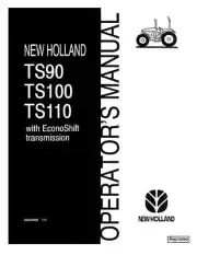 New Holland TS90, TS100, TS110 with Econoshift Trans Operators Manual PDF/USB