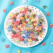 14*11mm Sequined Butterflies Embellishments Resin For Crafts DIY Decors 20 pcs