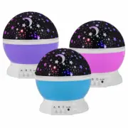 Night Light Projector Lamp 360 Degree Rotating Star Sky Night Lamp blue