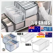 7/9-Grid MYAh Storage Bag Clothes Pants Drawer Wardrobe Organizer Foldable Boxes