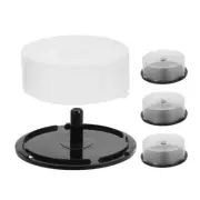 4 Pcs CD Storage Bin Case Cabinet Organizer Cleaner Disc for Player