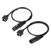 3Pin XLR to RJ45 Female Adapter Cable, 2pcs 1.6ft XLR Microphone Cable