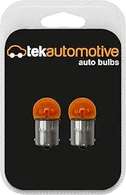 Tek Automotive 207 Amber Car Bulbs Indicator Repeater Light 207A 12V 5W BA15S - Twin Pack