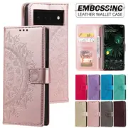 For Google Pixel 9 8 8A 7 6 Pro 7A Case Leather Wallet Card Flip Magnetic Cover