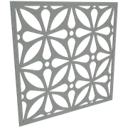 ProtectorAl 300 - 1200 x 300 - 1200mm Palladium Silver Morrocco Unframed Solid Aluminium Decorative Panel