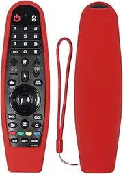 Protective Silicone Remote Case for LG AN-MR19BA AN-MR18BA AN-MR600 AN-MR650 AN-MR20GA AKB75855501 Magic Remote Case Remote Cover for LG 2019 3D Smart TV Magic Remote Cover (Red)