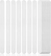 FANURY 24pcs Non-Slip Strip Stickers, Transparent Shower Stickers Anti Slip Grip Stickers, Self Adhesive Non Slip Strips Pad, Floor Safety Tape Mat for Bathtub Shower