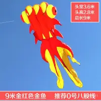 在飛比找蝦皮商城精選優惠-【聚美優品旂艦店】傳統立體三角大金魚風箏 高檔軟體大型尼龍傘