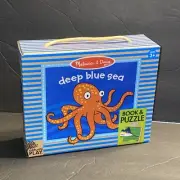 Melissa and Doug Child's Natural Play Book and Puzzle Deep Blue Sea