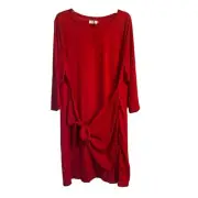 NWT PinUp Fashion Red Tie Front Dress Polyester/Spandex Size 24