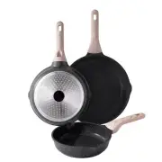 Nonstick Frying Pan Set, 3 Piece Skillet Set, Healthy Induction Cookware Cook...