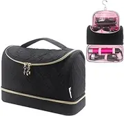 [Gearific] Double-Layer Travel Case for Dyson/Shark Flexstyle, Portable Travel Pouch with Hanging Hook, Carrying Case Compatible 02