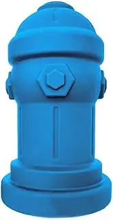 Silicone Potty Training Dog Fire Hydrant | Pee Training for Male Dogs | Petite 4" W x 7" H (Blue)