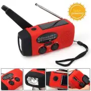 Multifunctional Solar HandCrank Radio Weather Emergency LED Flashlight Power Ban