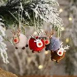 聖誕節掛件裝飾聖誕吊飾毛氈小鹿吊飾創意麋鹿吊飾聖誕樹吊件禮物聖誕節佈置掛飾