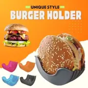 Burger Holder Silicone Reusable Burger Hamburger Holder Box Easy to clean