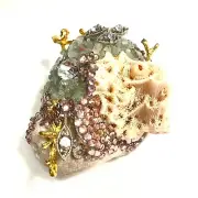 Paperweight Stone Handmade Crystals Rhinestones One of a Kind Patricia Adelson