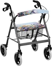 LedBack Rollator Walker Seat and Backrest Rollbar Covers Universal Soft Rollator Accessories Hummingbird Walker Accessories for Walkers for Seniors Rollator Seat and Back Rest Covers