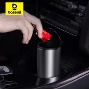 Baseus 500ML Car Trash Bin Can Mini Auto Dust Organizer Car Interior Rubbish Bag Garbage Container Storage Box Bucket Au