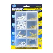Zenith 5 / 25kg Brass Plated SureHook 49 Piece Wallmate Picture Hanging Start...