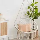 Macrame Swing Chair Hanging Cotton Rope Hammock Chair