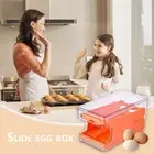 - Egg Storage Box Rolling Slide Container Double-layer Food Fridge Drawer (Orang