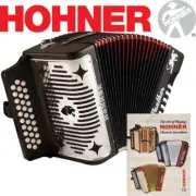 NEW Hohner Panther GCF Sol 31 Button Diatonic Accordion + Hohner Lesson Book