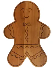 Martha Stewart 13.9in Acacia Wood Gingerbread Cheese Board