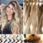 Keratin Bonded Keratin Nail U Tip Human Hair Extensions Remy Russian Thick Hair